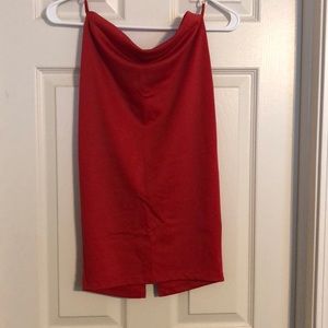 Red Pencil skirt